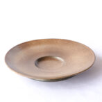 リゾット皿[29cm]マンガン結晶釉、城島瓦での焼成