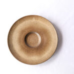 リゾット皿[29cm]マンガン結晶釉、城島瓦での焼成