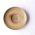 リゾット皿[29cm]マンガン結晶釉、城島瓦での焼成