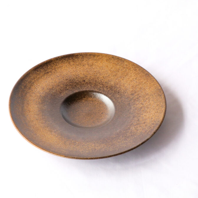 リゾット皿[29cm]マンガン結晶釉