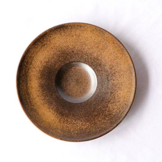 リゾット皿[29cm]マンガン結晶釉