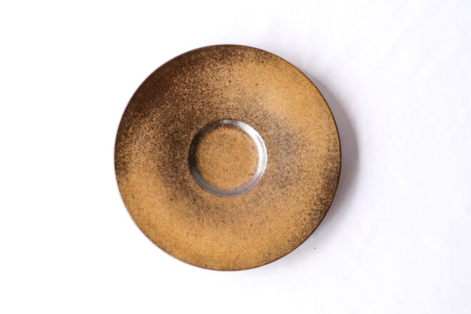 リゾット皿[29cm]マンガン結晶釉