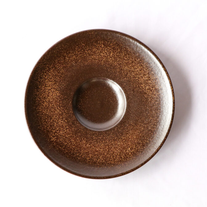 リゾット皿[29cm]マンガン結晶釉