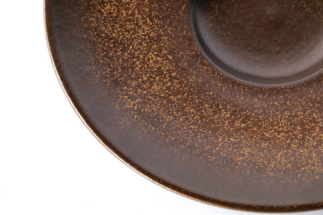 リゾット皿[29cm]マンガン結晶釉