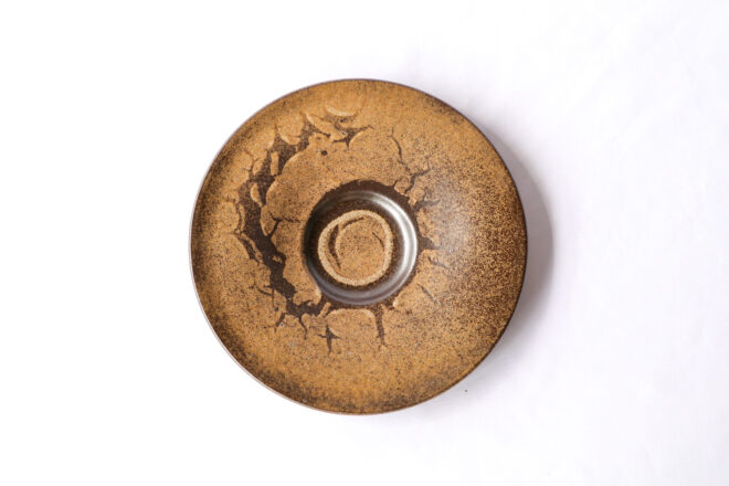 リゾット皿[29cm]マンガン結晶釉