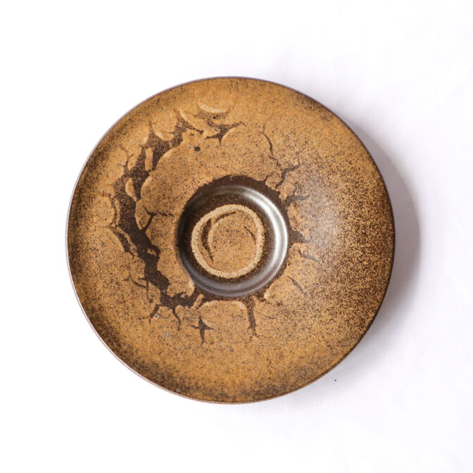 リゾット皿[29cm]マンガン結晶釉