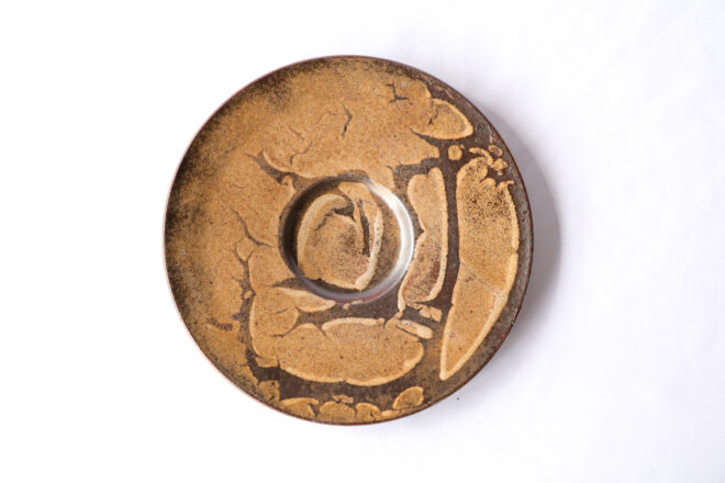 リゾット皿[29cm]マンガン結晶釉