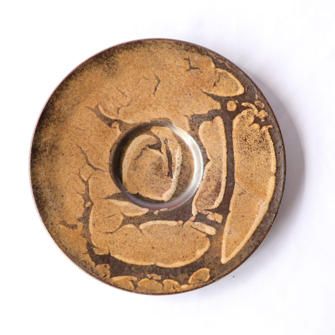 リゾット皿[29cm]マンガン結晶釉