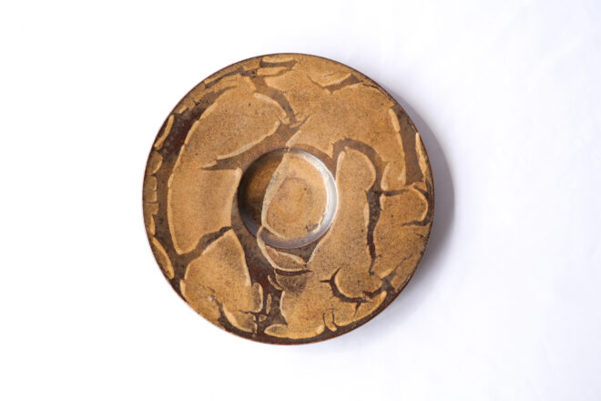 リゾット皿[29cm]マンガン結晶釉