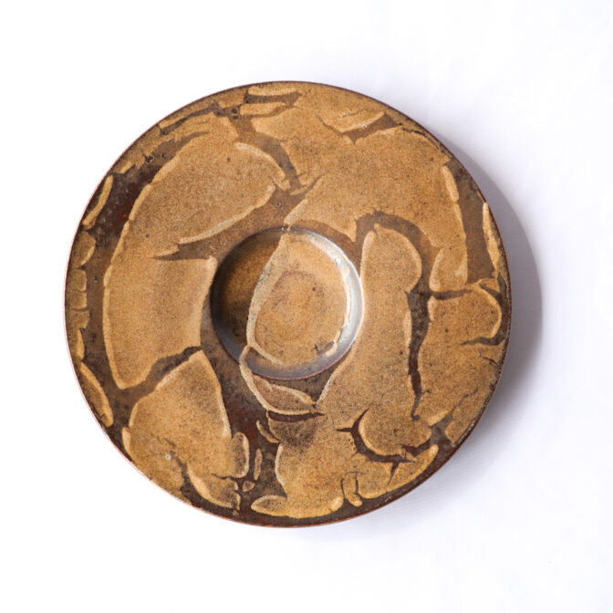 リゾット皿[29cm]マンガン結晶釉