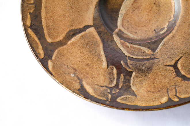 リゾット皿[29cm]マンガン結晶釉