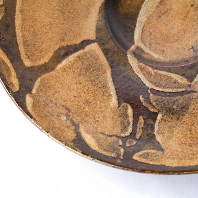 リゾット皿[29cm]マンガン結晶釉