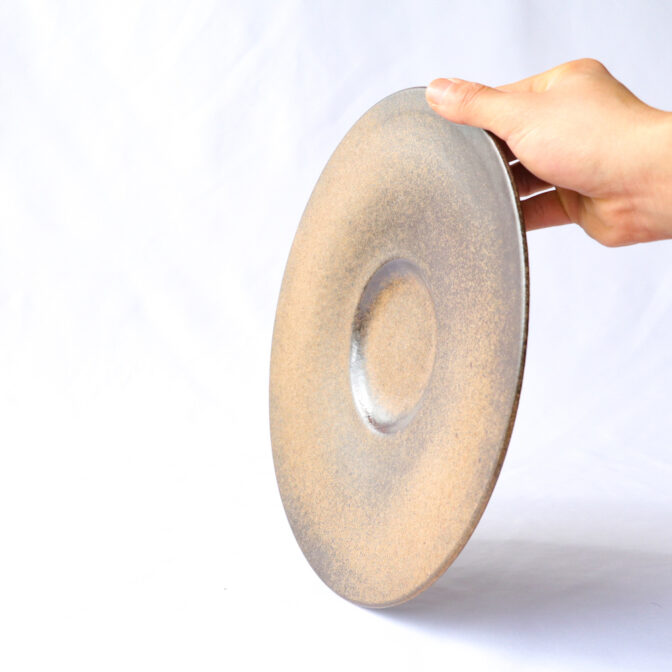 リゾット皿[29cm]マンガン結晶釉